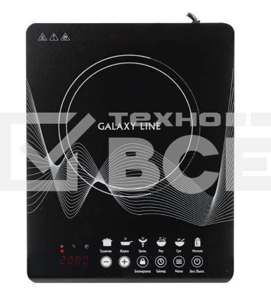 Электрическая плитка Galaxy Line GL3063, черная