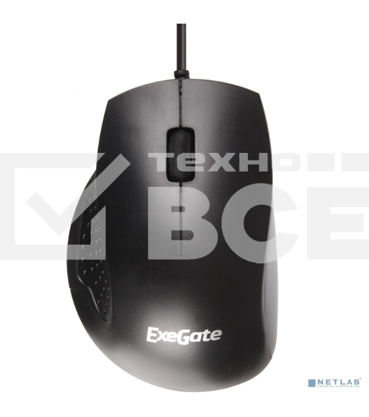 Мышь проводная ExeGate Professional Standard SH-9028 черный, 1000 dpi, USB, кнопки - 3