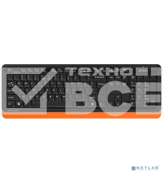 Клавиатура + мышь A4Tech Fstyler FG1010 клав:черный/оранжевый мышь:черный/оранжевый USB беспроводная Multimedia