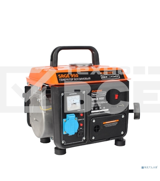 Электрогенератор бензиновый Patriot Max Power SRGE 950, 0.8 кВт, 60 дБ, 16 кг