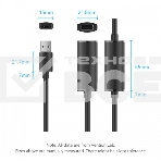 Активный кабель-удлинитель Vention USB 2.0 AM/AF с усилителем - 10м Черный, фото3