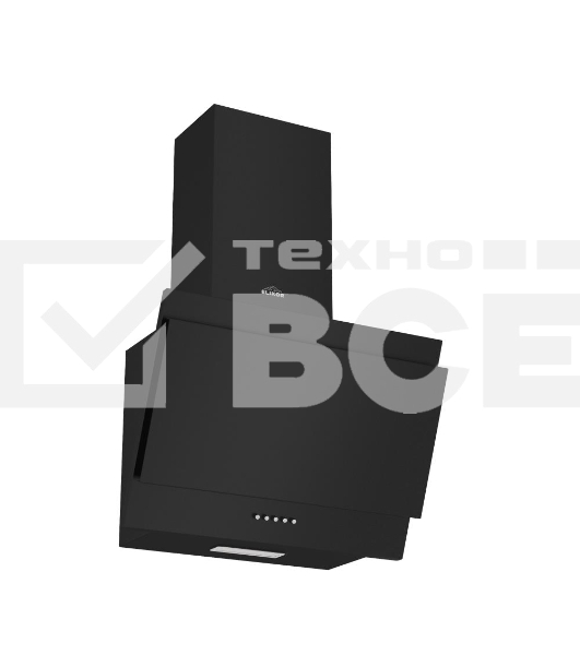 Вытяжка наклонная Elikor Титан 50П-430-К3Д черный, 50 см, 430 куб. м/ч, 54 дБ