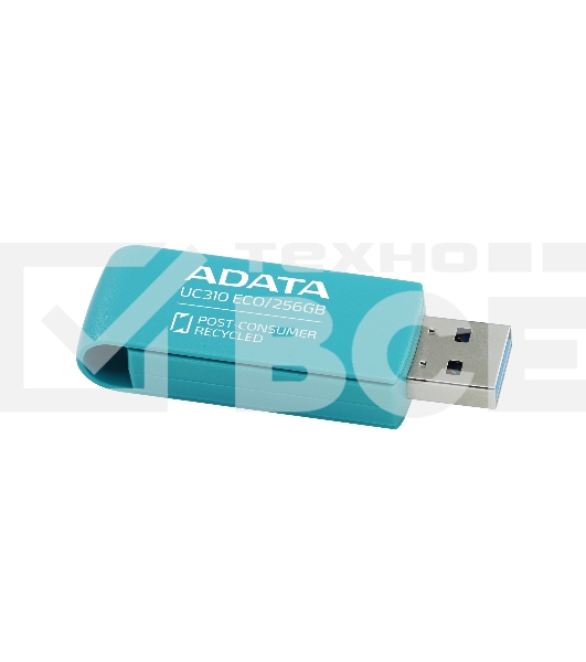 Флеш диск ADATA UC310E 256Gb USB 3.2 Gen1 зеленый UC310E-256G-RGN