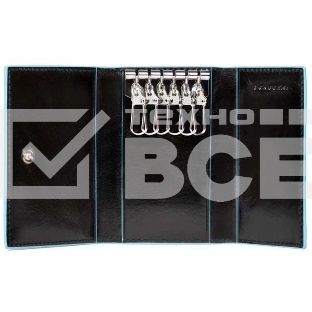 Ключница Piquadro Blue Square PC1396B2/N черный натур.кожа