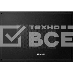 Встраиваемая микроволновая печь Brandt, 3 функции приготовления, 8 автоматических программ, гриль, размораживание, сенсорное управление, таймер, объем 25 л, защита от детей, черный