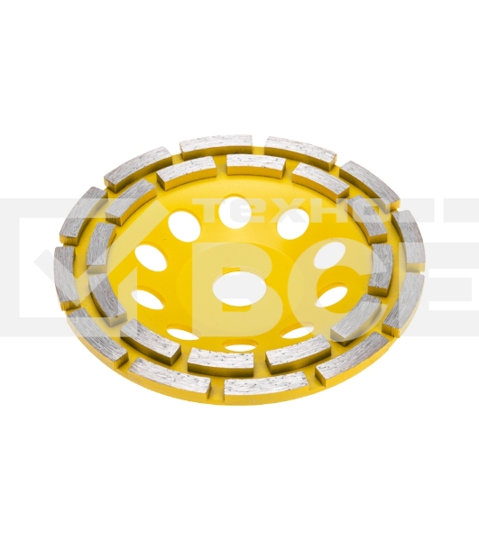 Чашка алмазная шлифовальная Kranz двухрядная, 150х22,2 мм