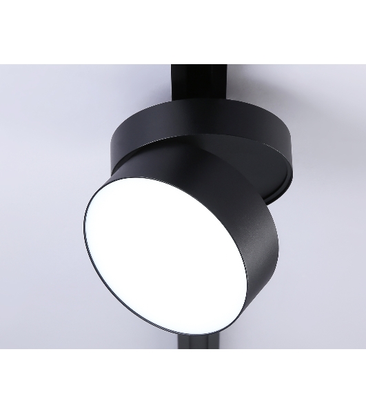 Трековый однофазный светодиодный светильник Ambrella light GL6879 BK черный LED 16W 4200K D115*90