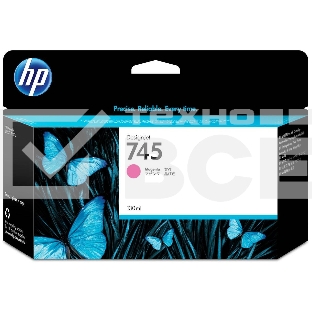 Картридж струйный HP 745 Пурпурный для HP DesignJet, 130ml