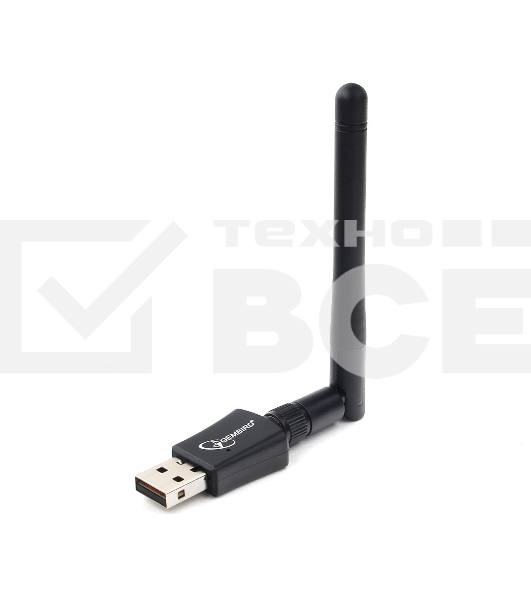 Сетевой двухдиапазонный Wi-Fi USB-адаптер Gembird 600 Мбит, USB, 802.11b/g/n/ac/а