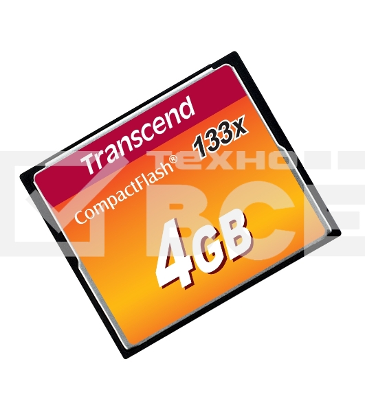 Флеш карта CF 4Gb 133x Type I Transcend (TS4GCF133)