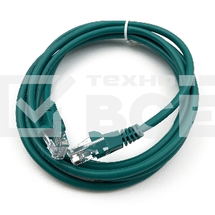 Патч-корд Buro UTP cat5E 2м зеленый RJ-45 (m)-RJ-45 (m)