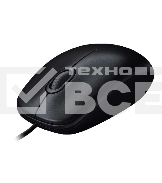Мышь проводная Logitech M100/100R DARK/GREY (темно-серая/черная), 1000 dpi, USB, кнопки - 3