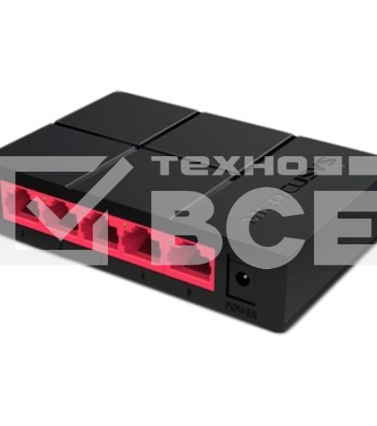Коммутатор Mercusys MS105G 5G неуправляемый