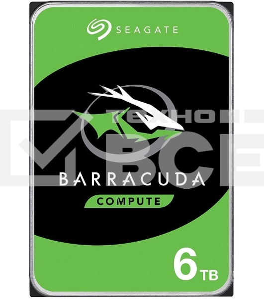 Жесткий диск Seagate 6Tb 5400rpm SATA 6GB/S 256MB ST6000DM003 Seagate Barracuda 3.5