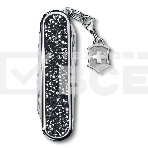 Нож перочинный Victorinox Classic Brilliant Crystal (0.6221.35) 58мм 5 функций черный/серебристый подар.коробка, фото3