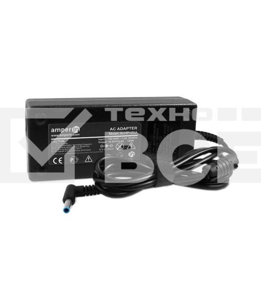Блок питания (сетевой адаптер) Amperin AI-HP120A для ноутбуков HP 19.5V 6.15A 120W 4.5x3.0mm