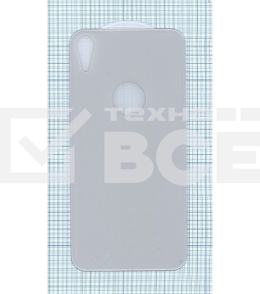 Защитное заднее стекло для iPhone XR белый