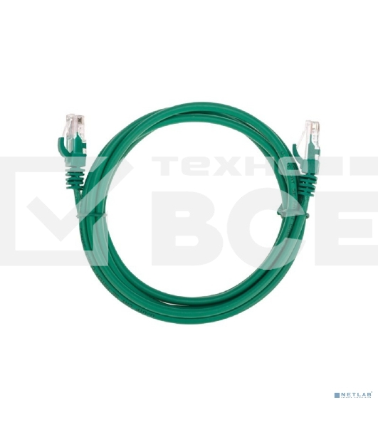 Патч-корд U/UTP, CAT 5e, RJ45-RJ45, 26AWG, ZH нг(А)-HF, зеленый, 2м  Rexant