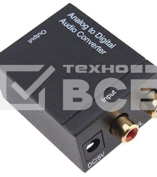 Переходник аудио Premier 5-986 2хRCA (f)/TOS (f) черный