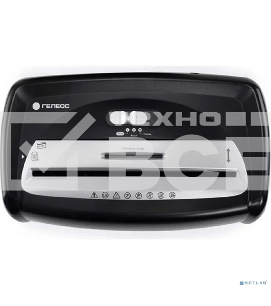 Шредер Heleos УД15-2 черный/серебристый (секр.Р-2) ленты 12лист. 15лтр. скобы пл.карты