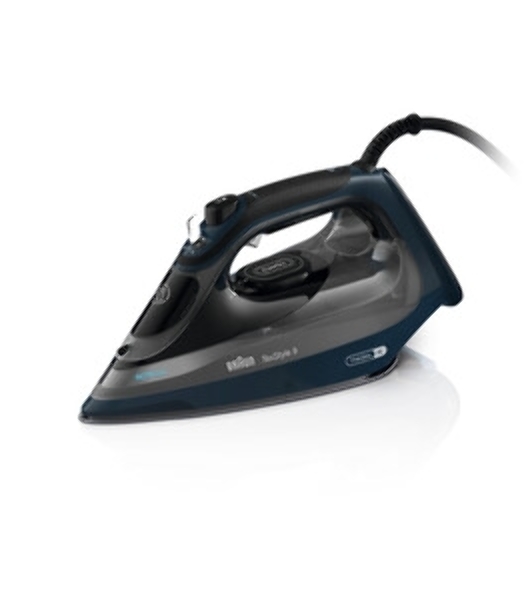 Утюг Braun SI9682DB черный/синий, 3200 Вт, 60 г/мин, 260 г/мин, 330 мл