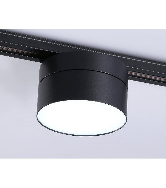 Трековый однофазный светодиодный светильник Ambrella light GL6879 BK черный LED 16W 4200K D115*90