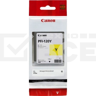 Картридж струйный Canon PFI-120 Y 2888C001 желтый (130мл) для Canon Canon imagePROGRAF TM-200/205