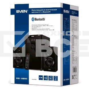 Акустическая система 2.1 SVEN MS-2250 / 80 Watt / ~230V 50Hz / Bluetooth / Black