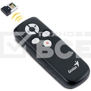 Презентер Genius Media Pointer 100 черный, радиоканал, USB, кнопки - 5