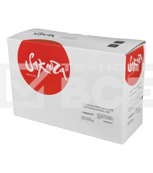 Картридж лазерный Sakura CE252A для HPColor LaserJet CM3530MFP/CM3530fsMFP/CP3525/CP3525n/CP3525dn/CP3525x, желтый, 7000 к.