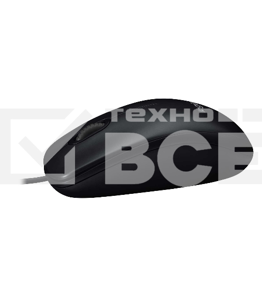 Мышь проводная Logitech M100/100R DARK/GREY (темно-серая/черная), 1000 dpi, USB, кнопки - 3