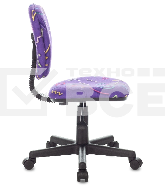 Кресло детское Бюрократ CH-204NX Sticks 08 фиолетовый, крестовина пластик