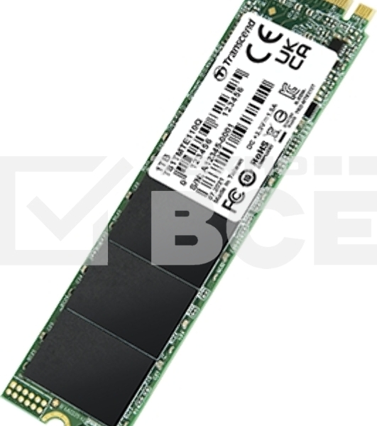 Накопитель SSD Transcend SSD110Q, 1Tb, M.2 2280, NVMe, PCIe 3.0 x4, R/W 2000/1500