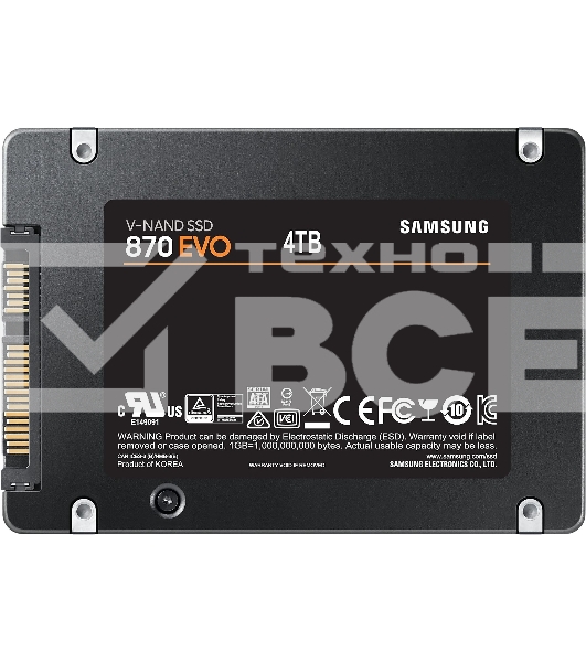 Накопитель SSD Samsung 870 EVO, 4TB, SATA III, 2.5