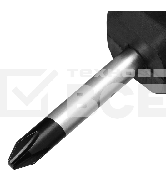 Отвертка Anti-Slip, PH2 х 38 мм, CrV, двухкомп. рукоятка Matrix