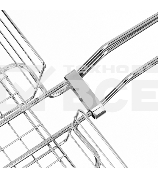 Решетка-гриль 240х310х55 мм, объемная хромированная Sparta