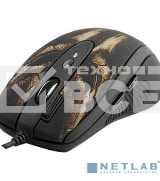 Мышь проводная A4Tech XL-750BH черный, 3600 dpi, USB, кнопки - 7