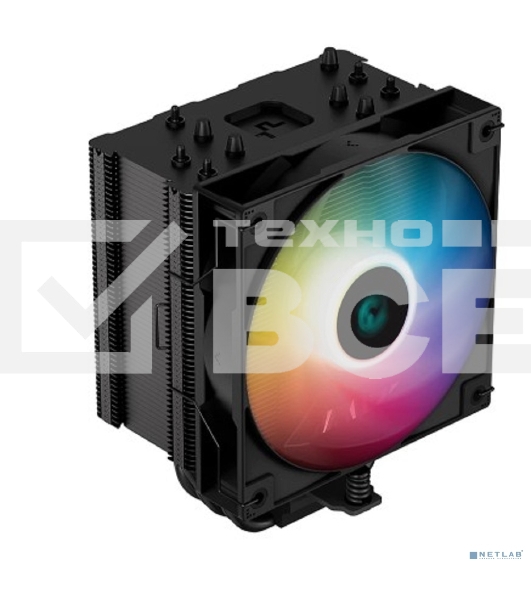Кулер для процессора DEEPCOOL AG500 BK ARGB черный, 120 мм, алюминий/медь, 1850 об/мин, 29.4 дБ, 4 pin, 240 Вт, 155 мм