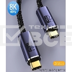 Кабель USB4 Type C на Type C Thunderbolt 3, PD 100W 2м, фото 1