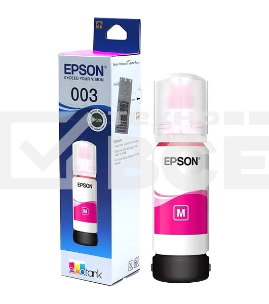 Чернила EPSON C13T00V398 пурпурный (65 мл) для L11050, L1110, L1210, L3101, L3110, L3156, L3210, L3215, L3216, L3250, L3256, L3258, L3260, L3550, L3556, L5290