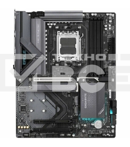 Материнская плата Gigabyte X870 EAGLE WIFI7, AM5, AMD X870, 4xDDR5, 4xSATA, 3xM.2, 1xPCI-E 5.0 x16, 2xPCI-E 3.0 x1, 1xHDMI, 1xUSB-C (DP), 1x 2.5Gb LAN, 4xUSB-A 2.0, 3xUSB-A 3.2 Gen 1, 1xUSB-A 3.2 Gen 2, 2xUSB-C 3.2 Gen 2 (USB4), 3x3.5 мм, 7.1, ATX