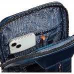 Рюкзак слинг мужской Piquadro Blue Square CA6589B2/BLU2, кожа, темно-синий, фото10