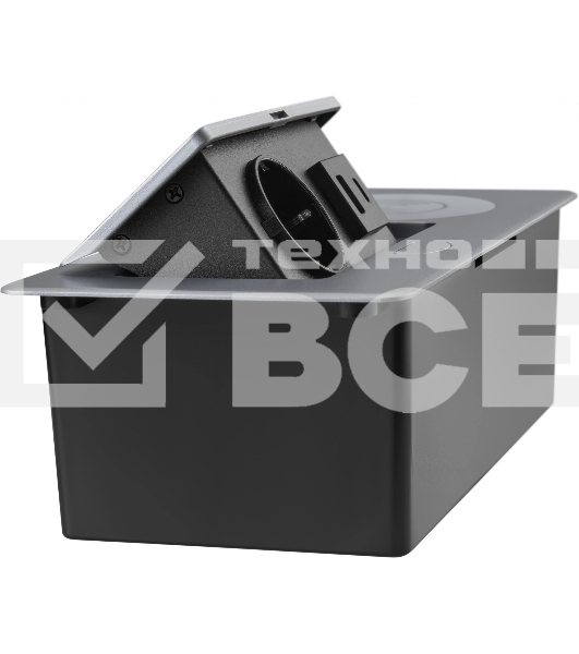 Розетка Cactus CS-SOCKET-USBA/C-WLESS для столешницы серебристый