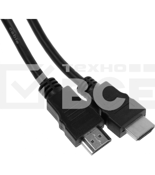Кабель соединительный аудио-видео Premier 5-813 HDMI (m)/HDMI (m) 0.5м. феррит.кольца черный (5-813 0.5)
