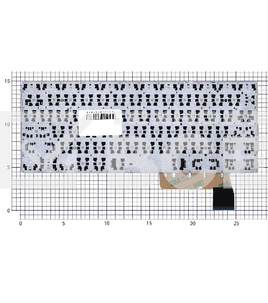 Клавиатура для ноутбука Asus Chromebook C223N черная