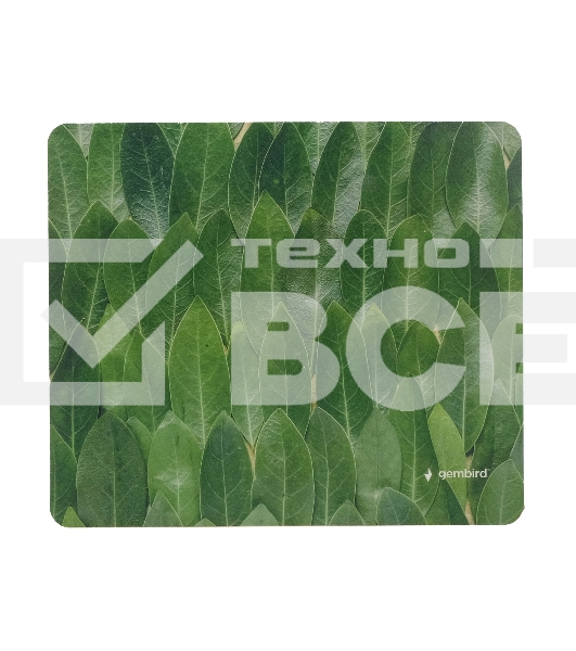 Коврик для мыши Gembird MP-ART43, 'лавровый лист', 229х195х2мм, вспененный ПВХ/пластик, пакет
