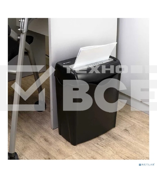 Шредер Heleos УД15-2 черный/серебристый (секр.Р-2) ленты 12лист. 15лтр. скобы пл.карты