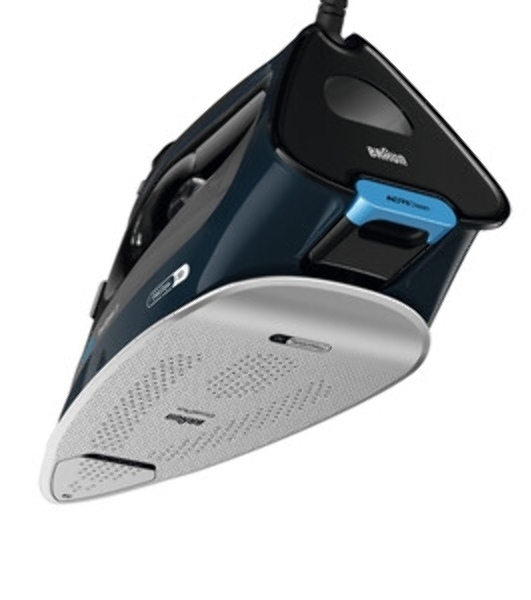 Утюг Braun SI9682DB черный/синий, 3200 Вт, 60 г/мин, 260 г/мин, 330 мл