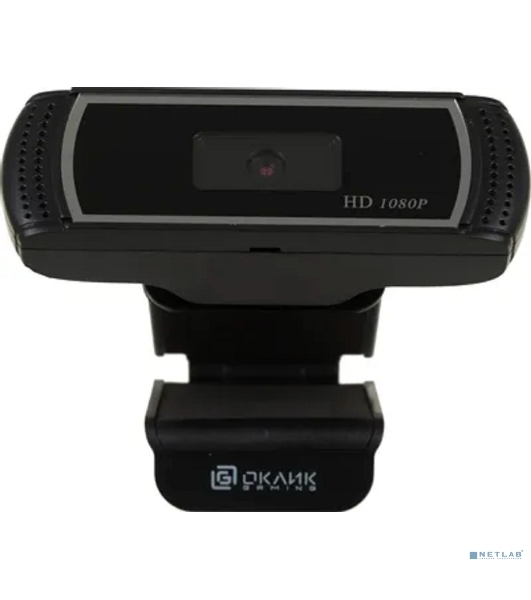 Веб-камера OKLICK OK-C013FH 1920x1080, 30 кадр/с, USB Type-A, микрофон (шумоподавление), универсальное крепление