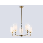 Люстра Ambrella light LH71500/5 BS/FR латунь/белый матовый E14*5 max 40W D680*640, фото10